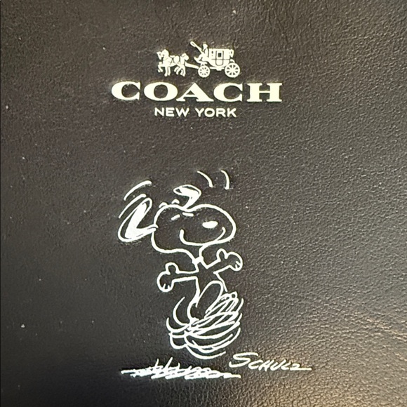 Coach Black Leather Snoopy Cossbody Bag - Picture 4 of 13